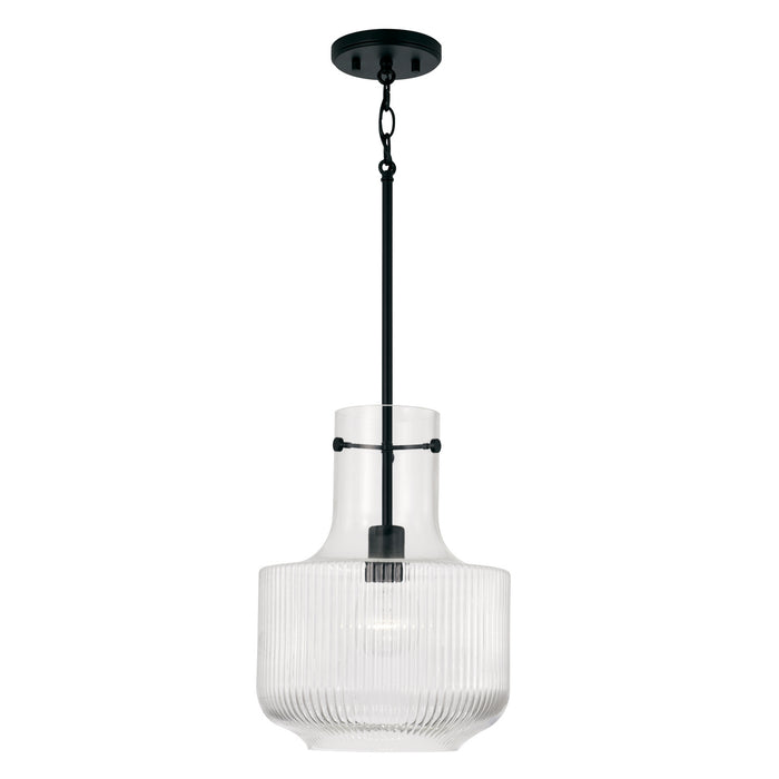 Nyla 1-Light Pendant in Matte Black - Lamps Expo