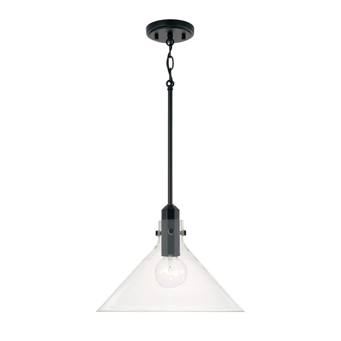 Greer 1-Light Pendant in Matte Black - Lamps Expo