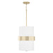 Sutton Two Light Pendant in Soft Gold