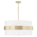 Sutton 4-Light Pendant in Soft Gold - Lamps Expo