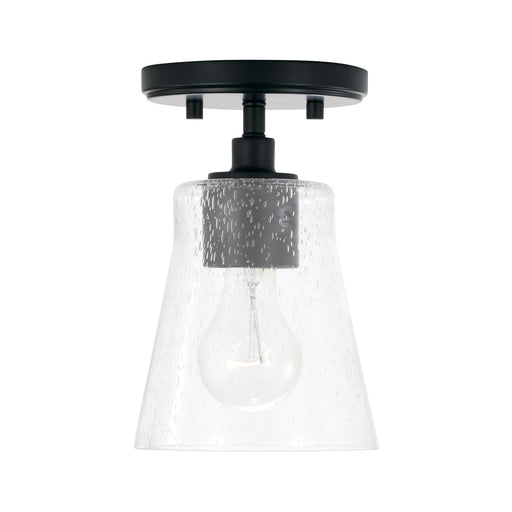 Baker 1-Light Pendant in Matte Black - Lamps Expo