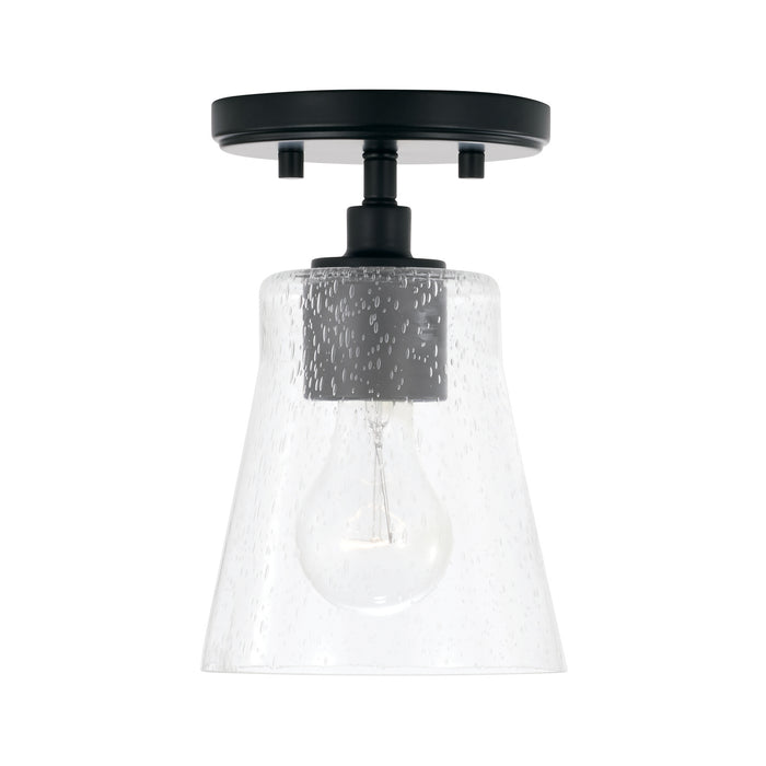 Baker 1-Light Pendant in Matte Black - Lamps Expo