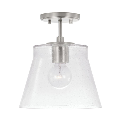 Baker 1-Light Pendant in Brushed Nickel - Lamps Expo