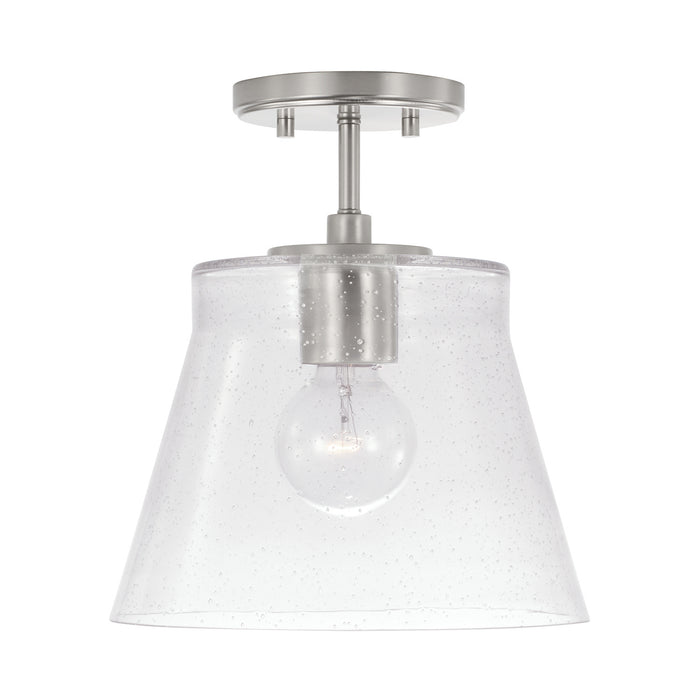 Baker 1-Light Pendant in Brushed Nickel - Lamps Expo