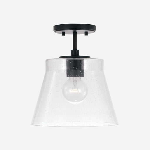 Baker 1-Light Pendant in Matte Black - Lamps Expo
