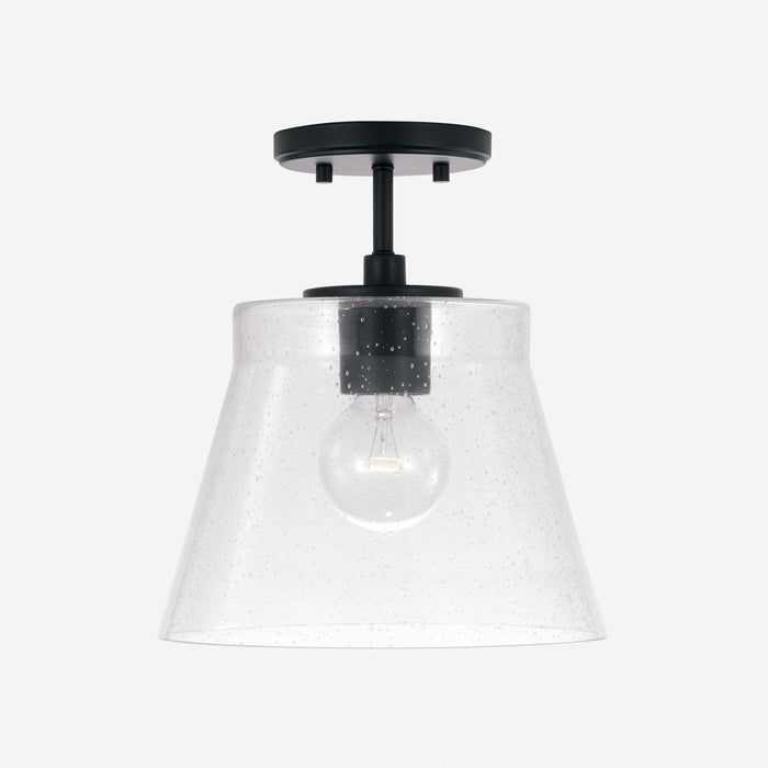 Baker 1-Light Pendant in Matte Black - Lamps Expo
