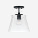 Baker 1-Light Pendant in Matte Black - Lamps Expo