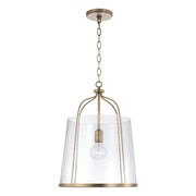Madison 1-Light Pendant in Aged Brass - Lamps Expo