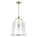 Madison 1-Light Pendant in Aged Brass - Lamps Expo