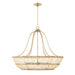 Wren 6-Light Chandelier in Matte Brass - Lamps Expo