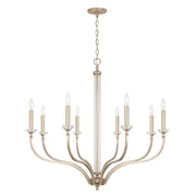 Breigh 8-Light Chandelier in Brushed Champagne - Lamps Expo