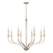 Breigh 8-Light Chandelier in Brushed Champagne - Lamps Expo