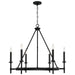 Ogden 6-Light Chandelier in Brushed Black Iron - Lamps Expo