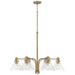 Greer 6-Light Chandelier in Aged Brass - Lamps Expo