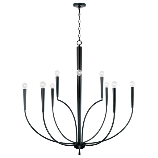 Holden 10-Light Chandelier in Matte Black - Lamps Expo