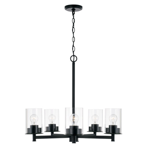 Mason 5-Light Chandelier in Matte Black - Lamps Expo