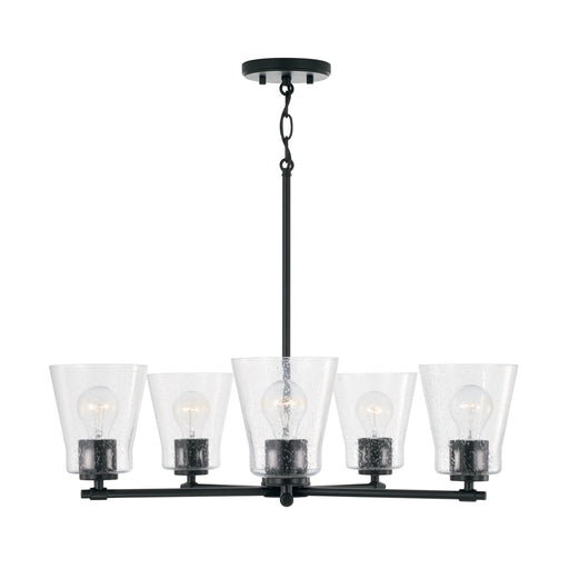 Baker 5-Light Chandelier in Matte Black - Lamps Expo