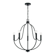 Madison 5-Light Chandelier in Matte Black - Lamps Expo