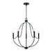 Madison 5-Light Chandelier in Matte Black - Lamps Expo