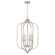 Breigh 4-Light Foyer Pendant in Brushed Champagne - Lamps Expo