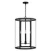 Brennen 4-Light Foyer Pendant in Black Iron - Lamps Expo