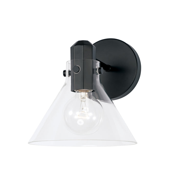 Greer 1-Light Wall Sconce in Matte Black - Lamps Expo