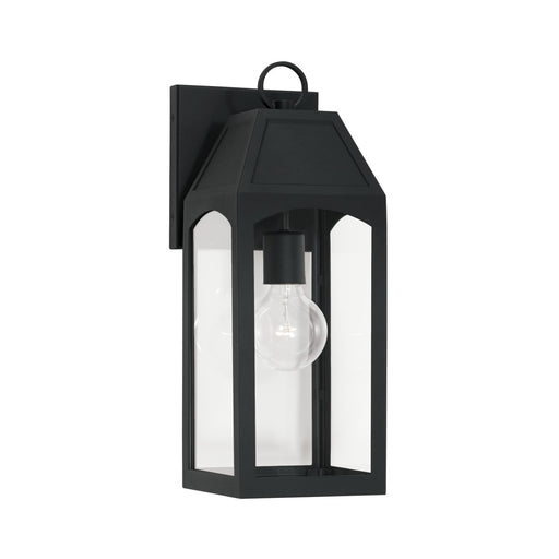 Burton 1-Light Outdoor Wall Lantern in Black - Lamps Expo
