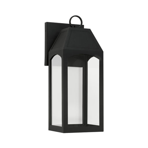 Burton 1-Light Outdoor Wall Lantern in Black - Lamps Expo