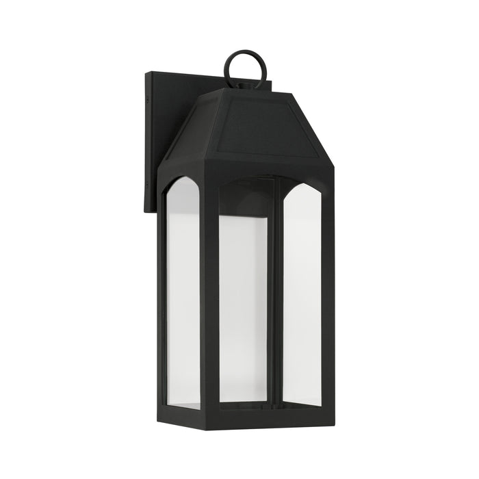 Burton 1-Light Outdoor Wall Lantern in Black - Lamps Expo