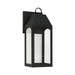 Burton 1-Light Outdoor Wall Lantern in Black - Lamps Expo