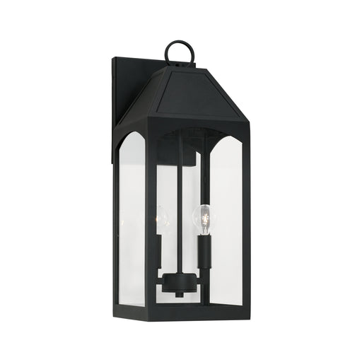 Burton 2-Light Outdoor Wall Lantern in Black - Lamps Expo