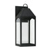 Burton 1-Light Outdoor Wall Lantern in Black - Lamps Expo