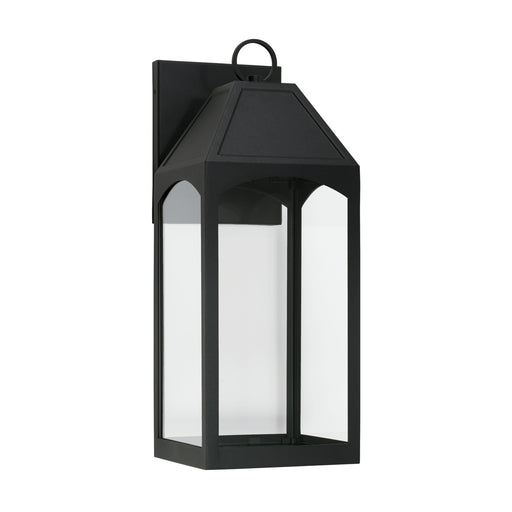Burton 1-Light Outdoor Wall Lantern in Black - Lamps Expo