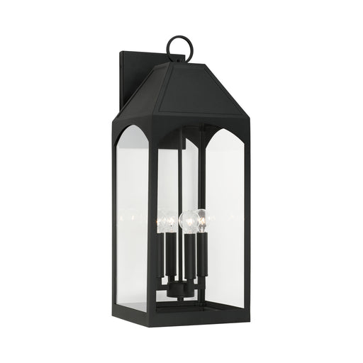 Burton 4-Light Outdoor Wall Lantern in Black - Lamps Expo
