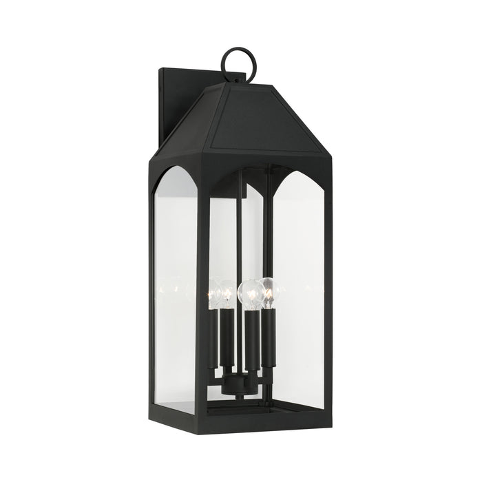 Burton 4-Light Outdoor Wall Lantern in Black - Lamps Expo