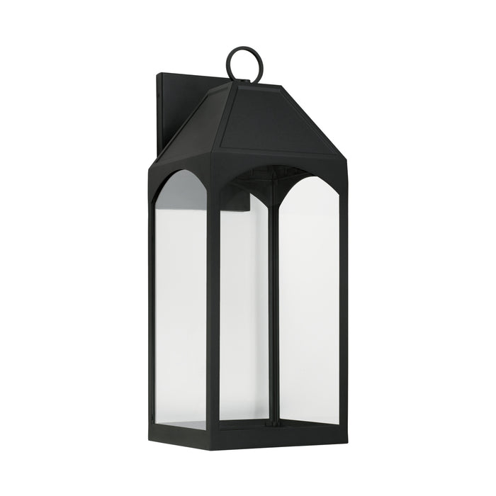 Burton 1-Light Outdoor Wall Lantern in Black - Lamps Expo
