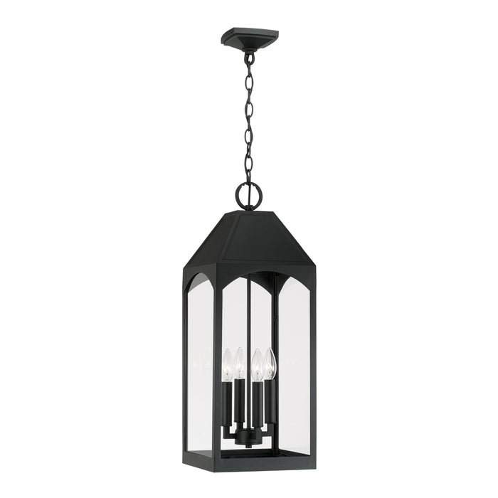 Burton 4-Light Outdoor Hanging Lantern in Black - Lamps Expo