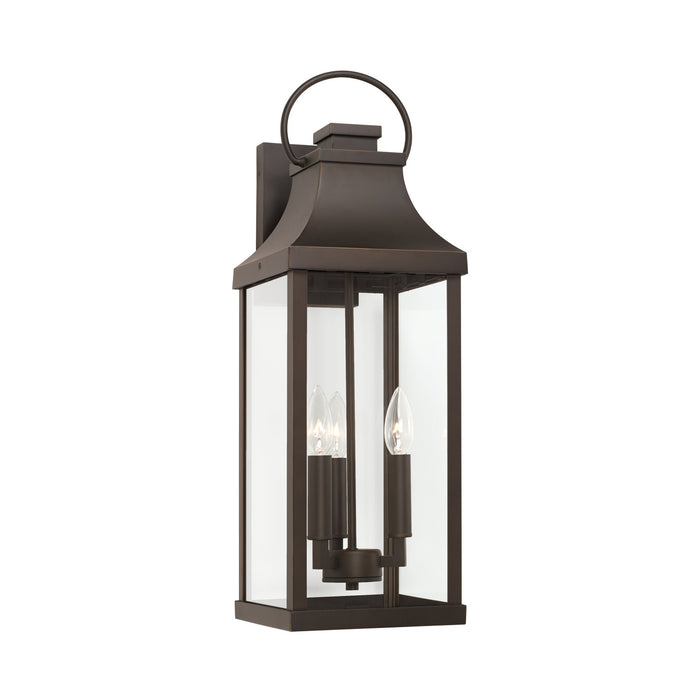 Bradford 3-Light Outdoor Wall Lantern in Oiled Bronze - Lamps Expo