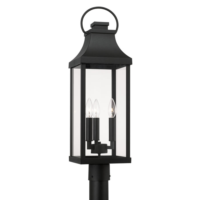 Bradford 3-Light Outdoor Post Lantern in Black - Lamps Expo