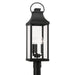 Bradford 3-Light Outdoor Post Lantern in Black - Lamps Expo