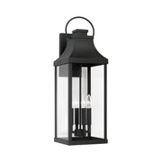 Bradford 4-Light Outdoor Wall Lantern in Black - Lamps Expo