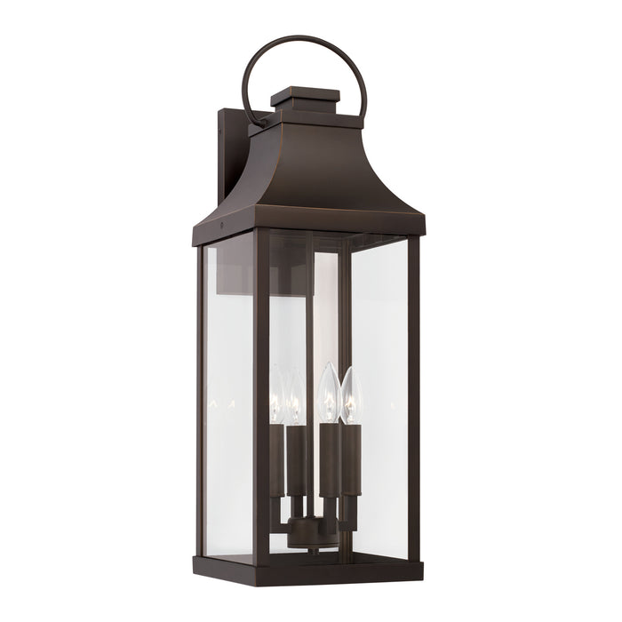 Bradford 4-Light Outdoor Wall Lantern in Oiled Bronze - Lamps Expo