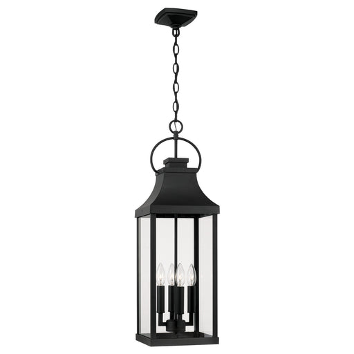 Bradford 4-Light Outdoor Hanging Lantern in Black - Lamps Expo