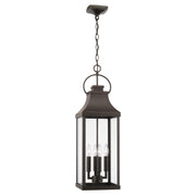 Bradford 4-Light Outdoor Hanging Lantern in Oiled Bronze - Lamps Expo