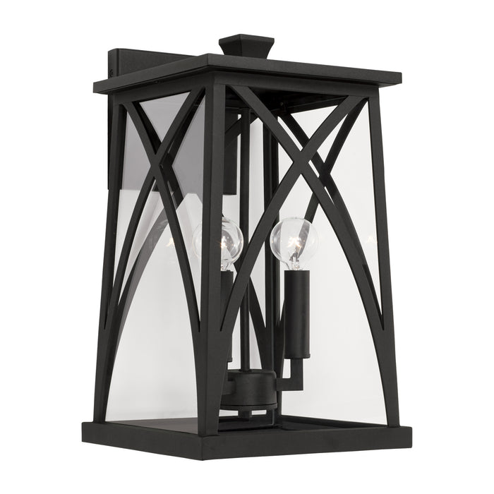 Marshall 3-Light Outdoor Wall Lantern in Black - Lamps Expo