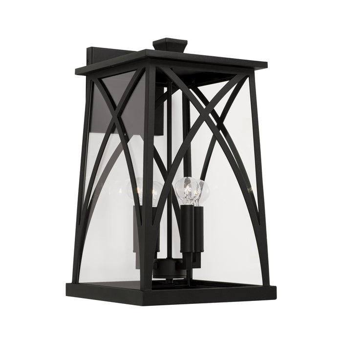 Marshall 4-Light Outdoor Wall Lantern in Black - Lamps Expo