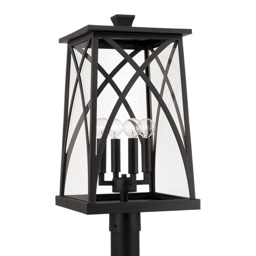 Marshall 4-Light Outdoor Post Lantern in Black - Lamps Expo