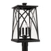 Marshall 4-Light Outdoor Post Lantern in Black - Lamps Expo
