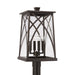 Marshall 4-Light Outdoor Post Lantern in Oiled Bronze - Lamps Expo