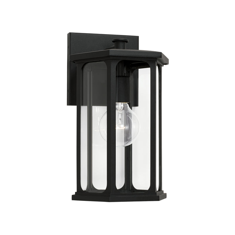 Walton 1-Light Outdoor Wall Lantern in Black - Lamps Expo